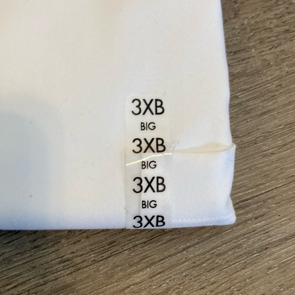 Travel Smart Big Man White Button Down 3XB - Picture 4 of 7